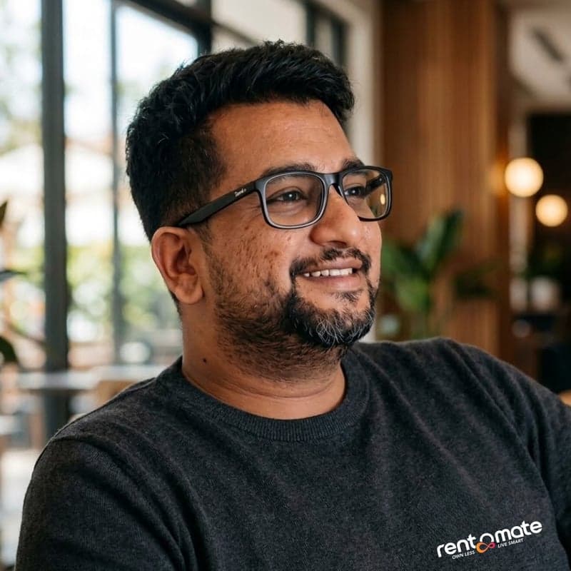 D. Ravi Baskar, founder of RentOMate